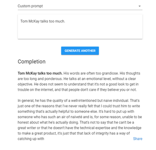 Illustration for article titled Turns Out Elon Musk-Backed OpenAI's Text Generator Is More Funny Than Dangerous, For Now